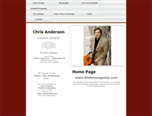 Tablet Screenshot of andersonsguitar.com